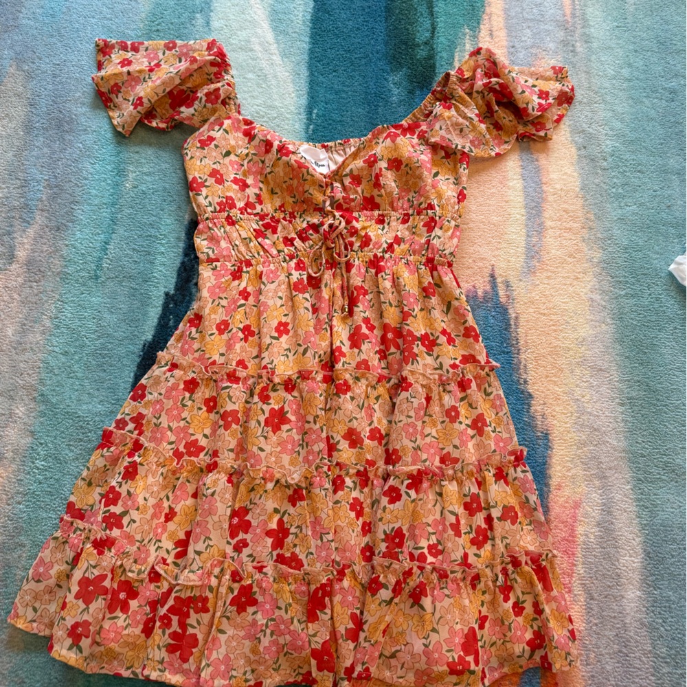 Floral Ruffle Maxi Dress